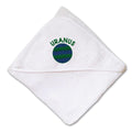 Baby Hooded Towel Uranus Embroidery Kids Bath Robe Cotton