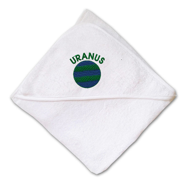 Baby Hooded Towel Uranus Embroidery Kids Bath Robe Cotton - Cute Rascals