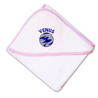 Baby Hooded Towel Venus Embroidery Kids Bath Robe Cotton - Cute Rascals