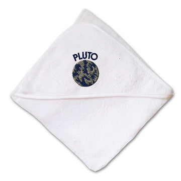 Baby Hooded Towel Pluto Embroidery Kids Bath Robe Cotton