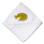 Baby Hooded Towel Pizza Embroidery Kids Bath Robe Cotton - Cute Rascals