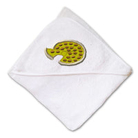 Baby Hooded Towel Pizza Embroidery Kids Bath Robe Cotton - Cute Rascals