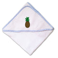 Baby Hooded Towel Pineapple Embroidery Kids Bath Robe Cotton