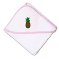 Baby Hooded Towel Pineapple Embroidery Kids Bath Robe Cotton