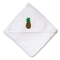 Baby Hooded Towel Pineapple Embroidery Kids Bath Robe Cotton