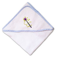 Baby Hooded Towel Kids Princess Magic Wand Embroidery Kids Bath Robe Cotton - Cute Rascals