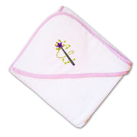 Baby Hooded Towel Kids Princess Magic Wand Embroidery Kids Bath Robe Cotton - Cute Rascals