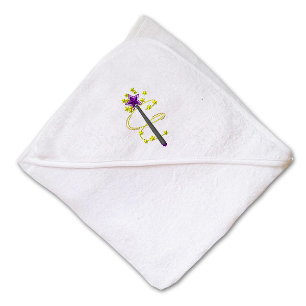 Baby Hooded Towel Kids Princess Magic Wand Embroidery Kids Bath Robe Cotton - Cute Rascals