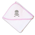 Baby Hooded Towel Skull A Embroidery Kids Bath Robe Cotton