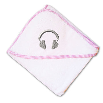 Baby Hooded Towel Headphone Embroidery Kids Bath Robe Cotton