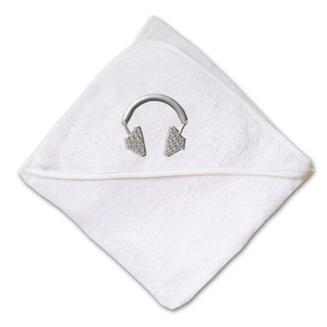 Baby Hooded Towel Headphone Embroidery Kids Bath Robe Cotton