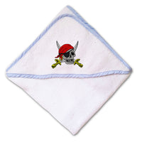 Baby Hooded Towel Pirate with Sabers Embroidery Kids Bath Robe Cotton - Cute Rascals