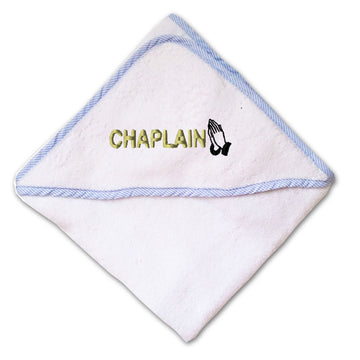 Baby Hooded Towel Chaplain Pray Embroidery Kids Bath Robe Cotton