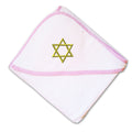 Baby Hooded Towel Star of David Jewish B Embroidery Kids Bath Robe Cotton