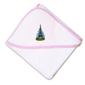 Baby Hooded Towel Eiffel Tower Embroidery Kids Bath Robe Cotton