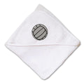 Baby Hooded Towel Volleyball Sports B Embroidery Kids Bath Robe Cotton