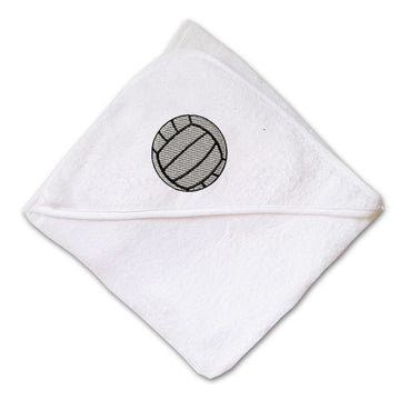 Baby Hooded Towel Volleyball Sports B Embroidery Kids Bath Robe Cotton