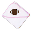 Baby Hooded Towel Sport Football Side Ball Embroidery Kids Bath Robe Cotton