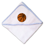 Baby Hooded Towel Sport Basketball Ball D Embroidery Kids Bath Robe Cotton - Cute Rascals