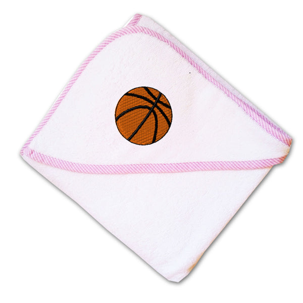 Baby Hooded Towel Sport Basketball Ball D Embroidery Kids Bath Robe Cotton - Cute Rascals