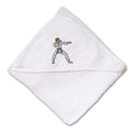 Baby Hooded Towel Karate Man Embroidery Kids Bath Robe Cotton