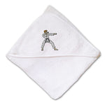 Baby Hooded Towel Karate Man Embroidery Kids Bath Robe Cotton - Cute Rascals