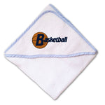 Baby Hooded Towel Sport Basketball A Embroidery Kids Bath Robe Cotton - Cute Rascals