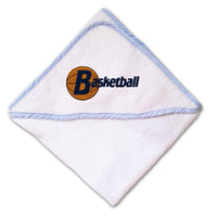 Baby Hooded Towel Sport Basketball A Embroidery Kids Bath Robe Cotton - Cute Rascals