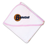 Baby Hooded Towel Sport Basketball A Embroidery Kids Bath Robe Cotton - Cute Rascals