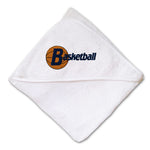 Baby Hooded Towel Sport Basketball A Embroidery Kids Bath Robe Cotton - Cute Rascals