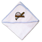 Baby Hooded Towel Baseball Ball Embroidery Kids Bath Robe Cotton - Cute Rascals