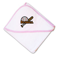 Baby Hooded Towel Baseball Ball Embroidery Kids Bath Robe Cotton - Cute Rascals