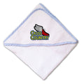 Baby Hooded Towel Cross Country Logo Sport Embroidery Kids Bath Robe Cotton