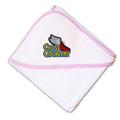 Baby Hooded Towel Cross Country Logo Sport Embroidery Kids Bath Robe Cotton