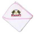 Baby Hooded Towel Racing Crest Style B Embroidery Kids Bath Robe Cotton