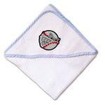 Baby Hooded Towel Sport Baseball Mad Ball Face Embroidery Kids Bath Robe Cotton - Cute Rascals