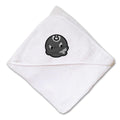 Baby Hooded Towel 8 Ball Embroidery Kids Bath Robe Cotton