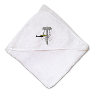 Baby Hooded Towel Disc Golf Embroidery Kids Bath Robe Cotton