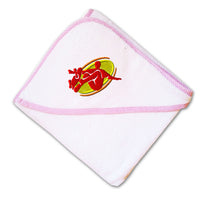 Baby Hooded Towel Skater Sports A Embroidery Kids Bath Robe Cotton - Cute Rascals