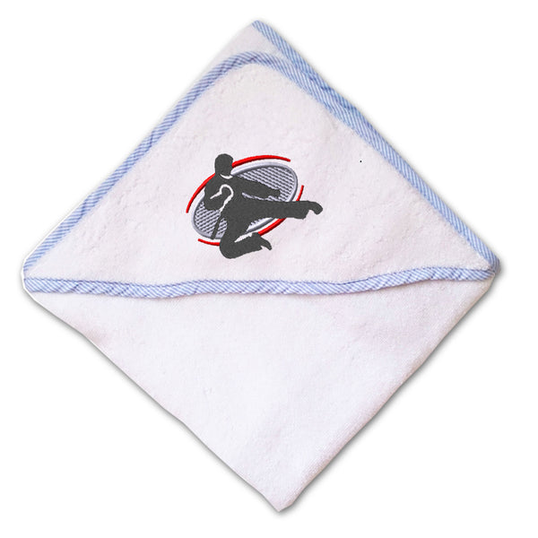 Baby Hooded Towel Martial Arts Sports D Embroidery Kids Bath Robe Cotton - Cute Rascals