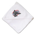 Baby Hooded Towel Martial Arts Sports D Embroidery Kids Bath Robe Cotton