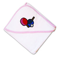 Baby Hooded Towel Table Tennis Embroidery Kids Bath Robe Cotton - Cute Rascals