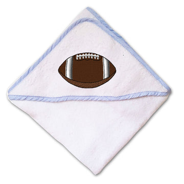 Baby Hooded Towel Sport Football Ball Logo C Embroidery Kids Bath Robe Cotton