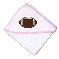 Baby Hooded Towel Sport Football Ball Logo C Embroidery Kids Bath Robe Cotton - Cute Rascals