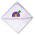 Baby Hooded Towel Sport Archery Bull Eye Target Embroidery Kids Bath Robe Cotton