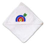 Baby Hooded Towel Sport Archery Bull Eye Target Embroidery Kids Bath Robe Cotton - Cute Rascals