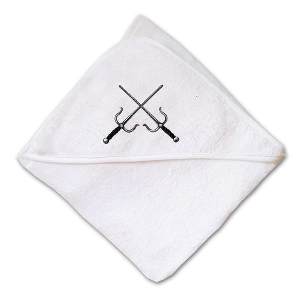 Baby Hooded Towel Sais Embroidery Kids Bath Robe Cotton - Cute Rascals