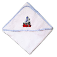 Baby Hooded Towel Roller Skate A Embroidery Kids Bath Robe Cotton - Cute Rascals