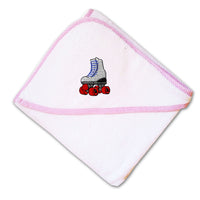 Baby Hooded Towel Roller Skate A Embroidery Kids Bath Robe Cotton - Cute Rascals