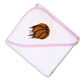 Baby Hooded Towel Sport Basketball Ripped Ball Embroidery Kids Bath Robe Cotton